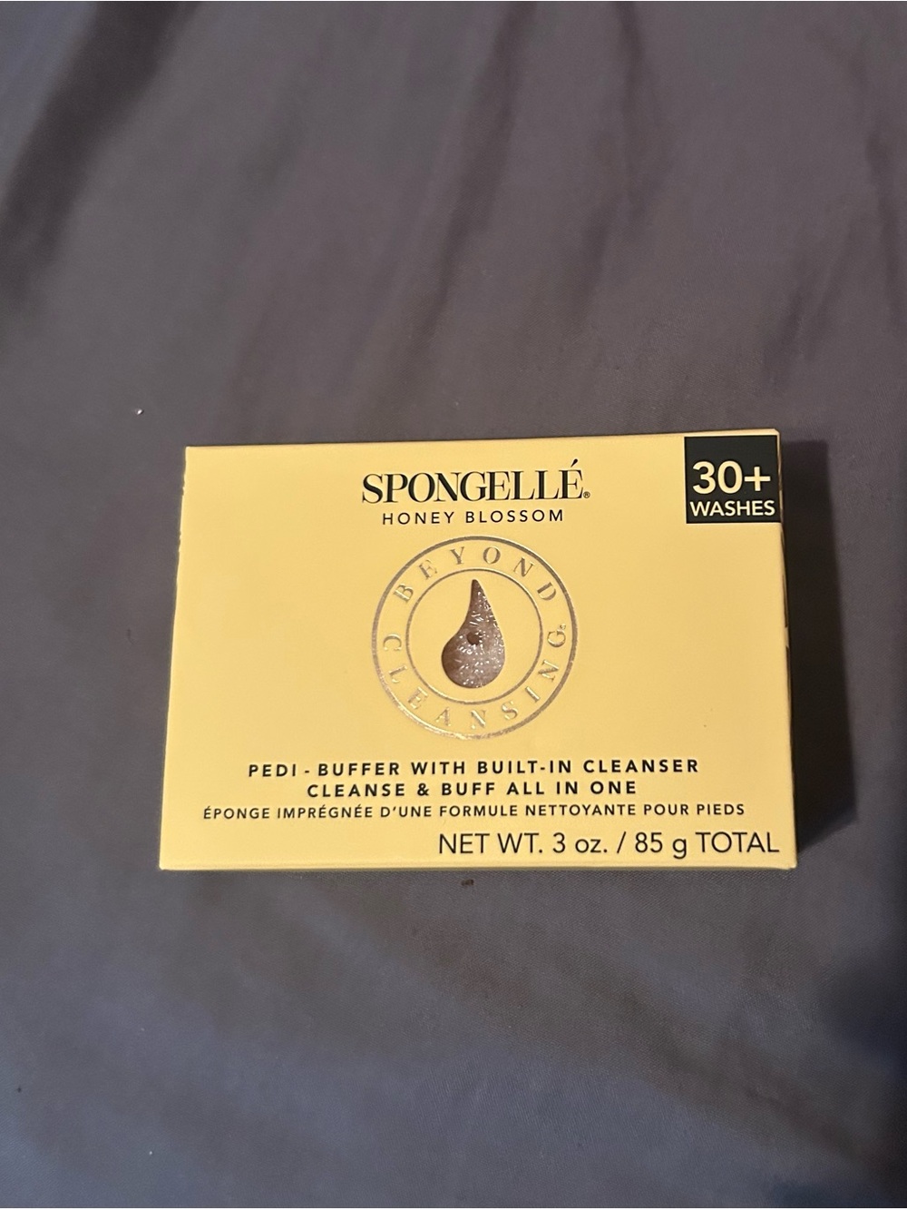 Spongellé Honey Blossom Yellow Pedi-Buffer Cleansing Bar